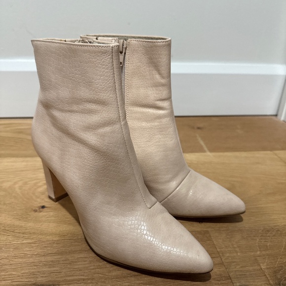 Beige ankle boots - Picture 1 of 4